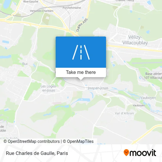 Rue Charles de Gaulle map