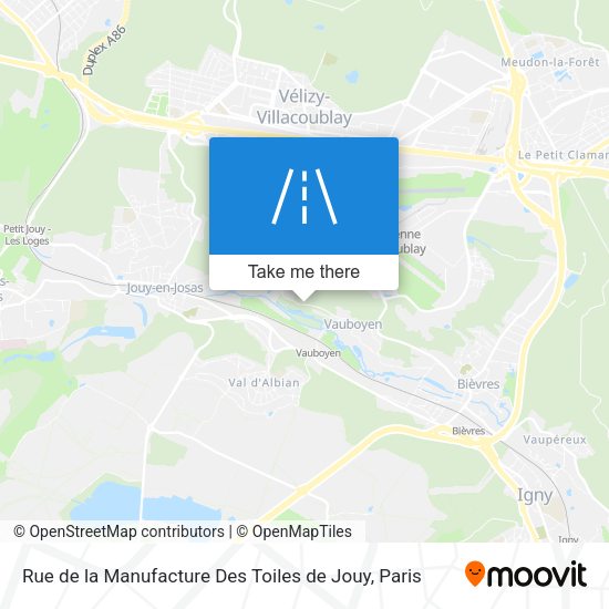 Rue de la Manufacture Des Toiles de Jouy map