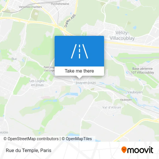 Mapa Rue du Temple