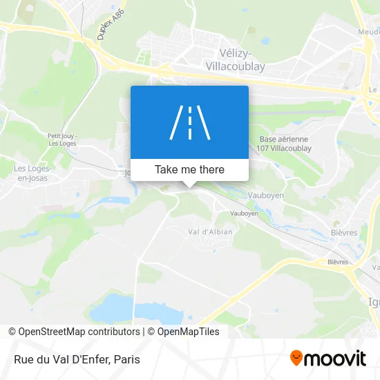 Rue du Val D'Enfer map