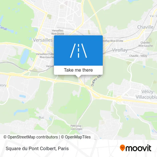 Square du Pont Colbert map