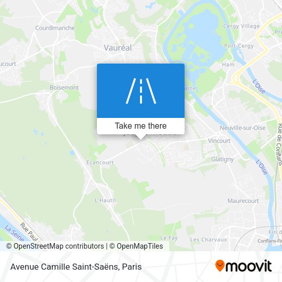 Avenue Camille Saint-Saëns map