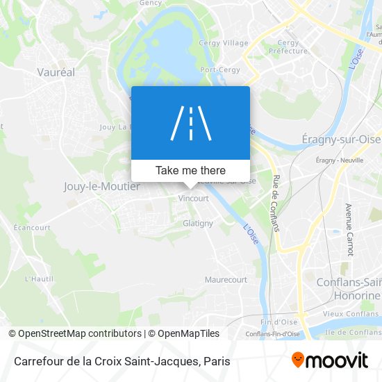 Mapa Carrefour de la Croix Saint-Jacques