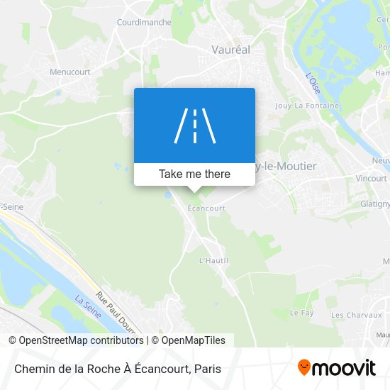 Chemin de la Roche À Écancourt map