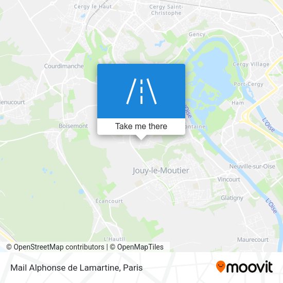 Mail Alphonse de Lamartine map