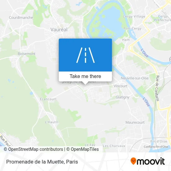 Promenade de la Muette map