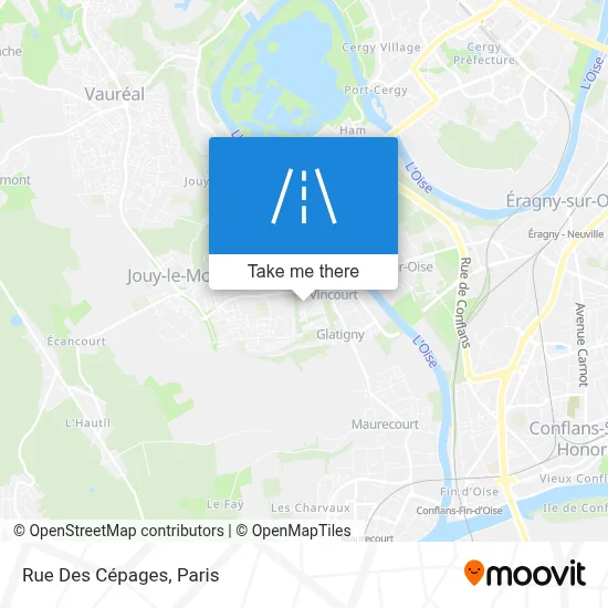 Rue Des Cépages map