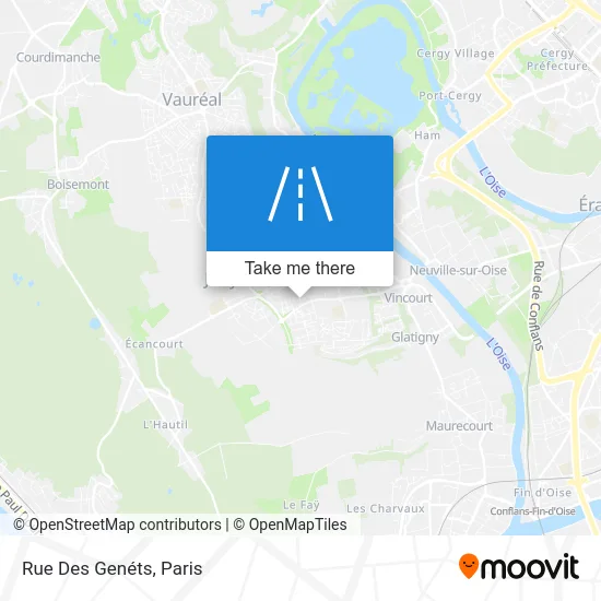 Rue Des Genéts map