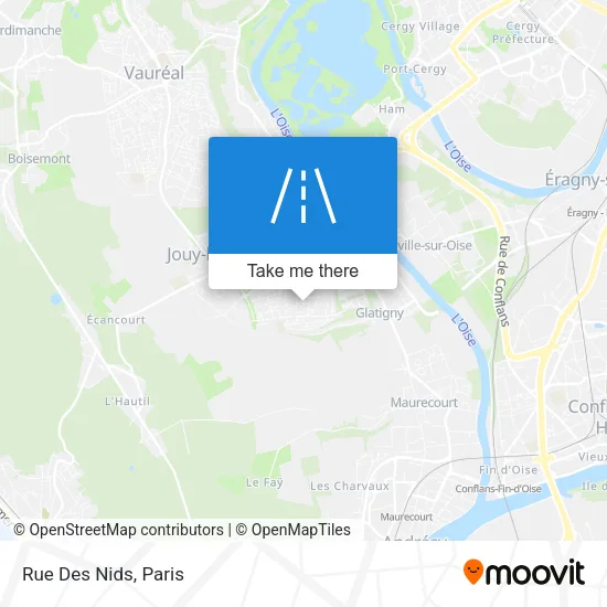 Rue Des Nids map