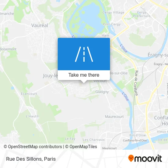 Rue Des Sillons map