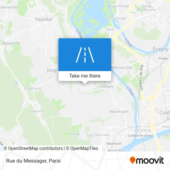 Rue du Messager map