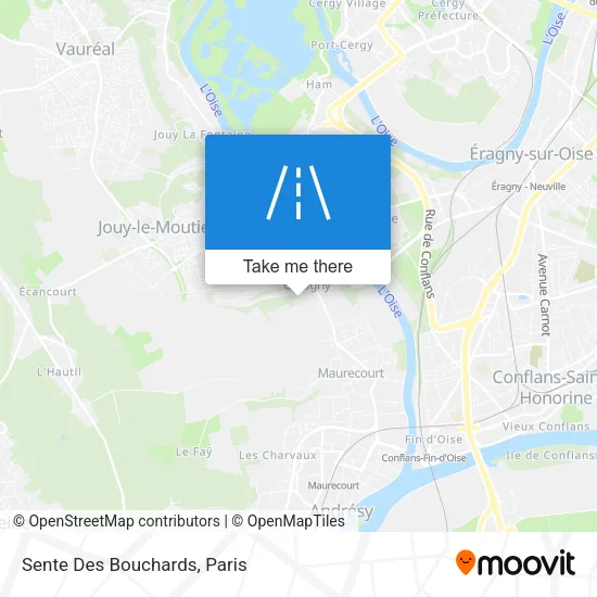 Sente Des Bouchards map
