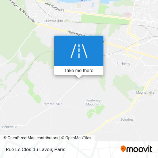 Rue Le Clos du Lavoir map