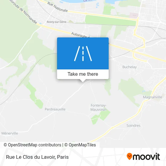 Rue Le Clos du Lavoir map