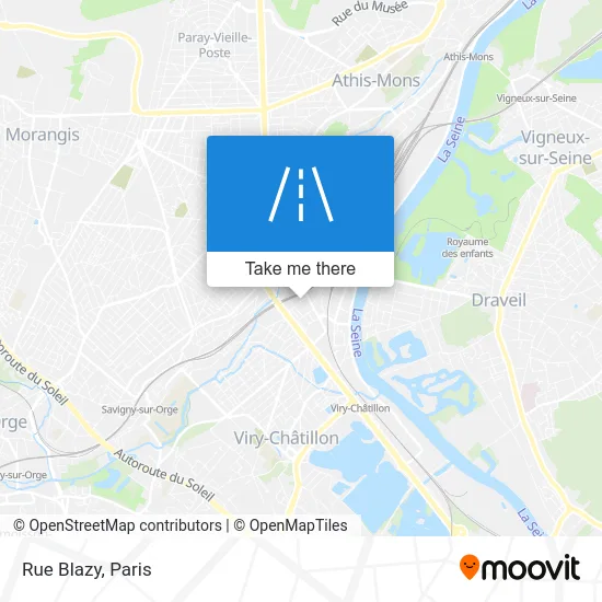 Rue Blazy map