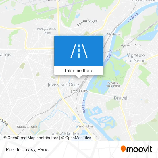 Mapa Rue de Juvisy