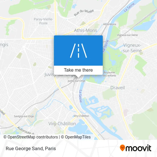 Rue George Sand map