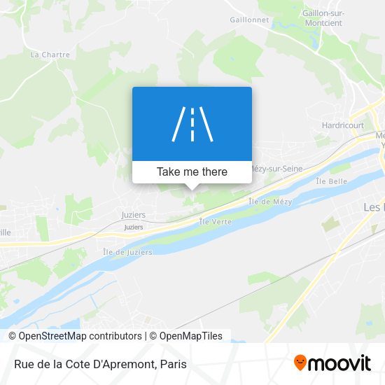Rue de la Cote D'Apremont map