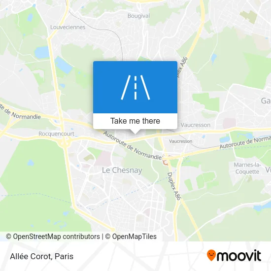 Allée Corot map