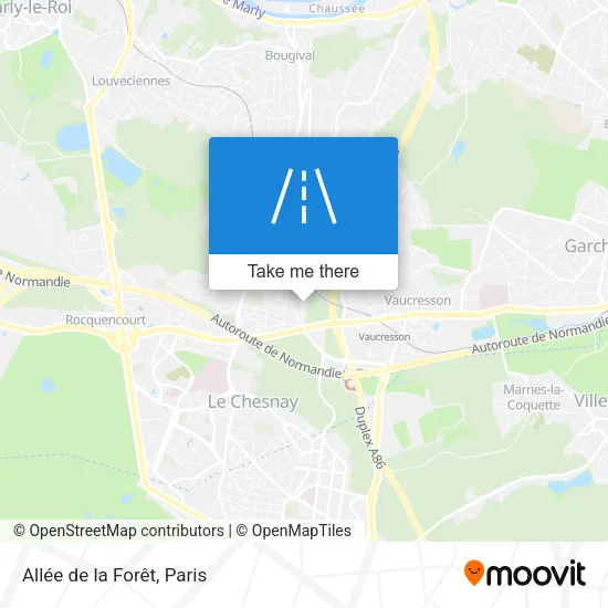 Allée de la Forêt map