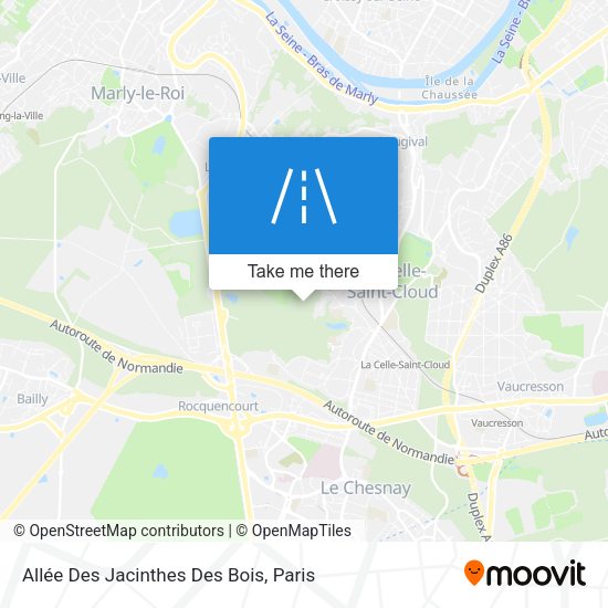 Allée Des Jacinthes Des Bois map