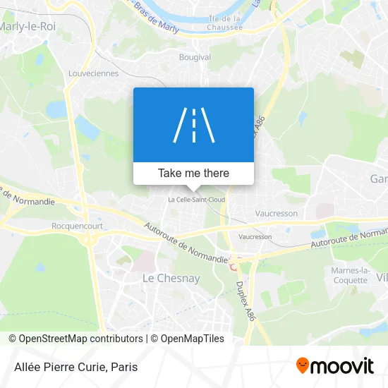 Allée Pierre Curie map