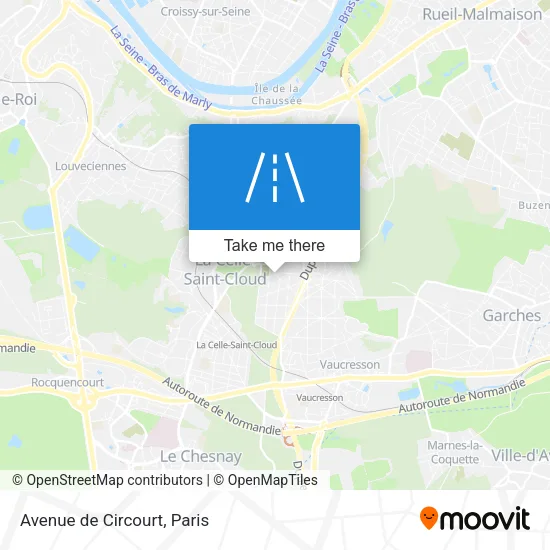 Avenue de Circourt map