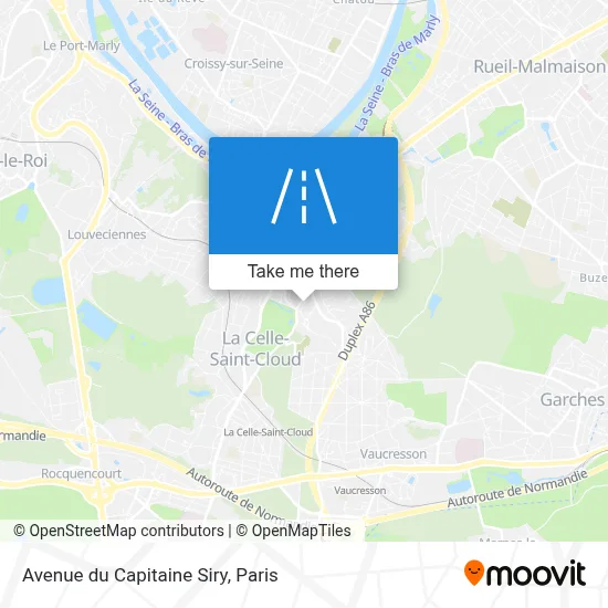 ¿Cómo llegar a Avenue du Capitaine Siry, Versailles en autobús, tren ...