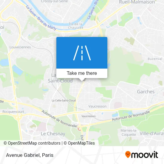 Avenue Gabriel map