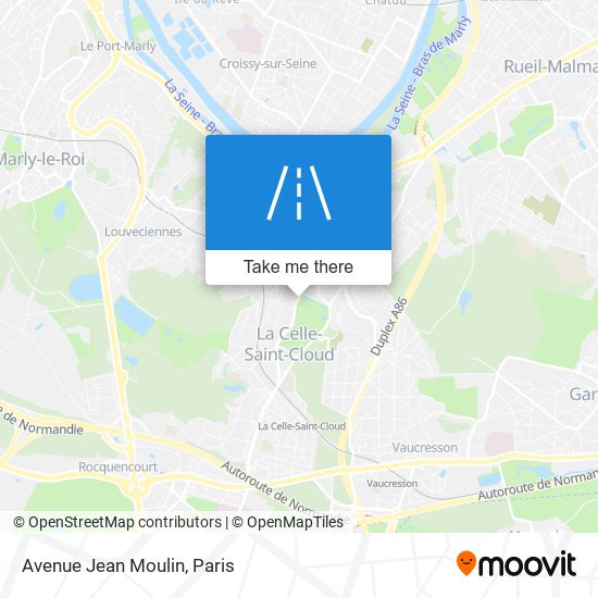 Mapa Avenue Jean Moulin