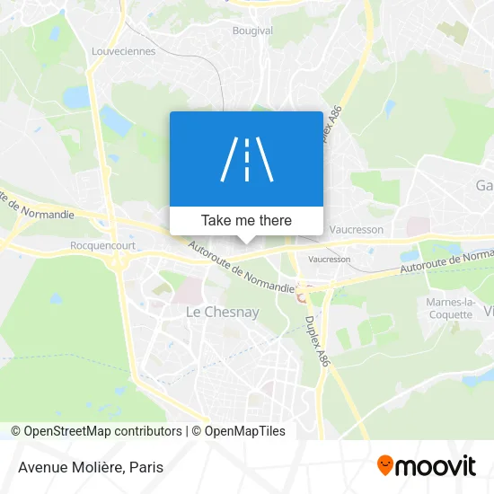 Avenue Molière map