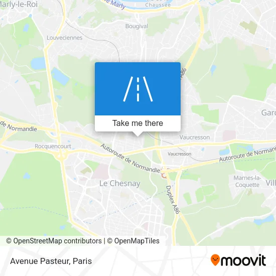 Avenue Pasteur map