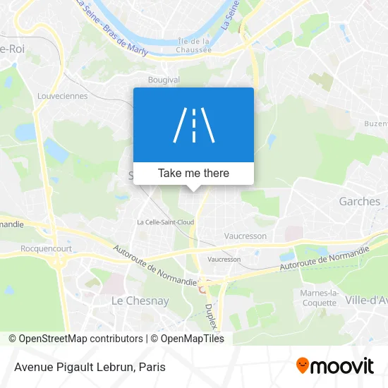 Avenue Pigault Lebrun map