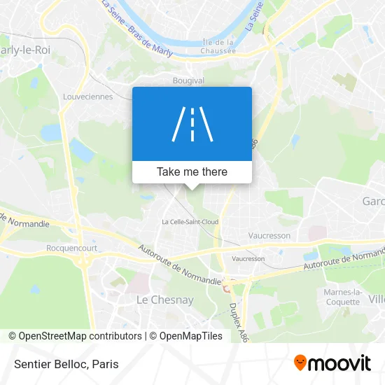 Sentier Belloc map