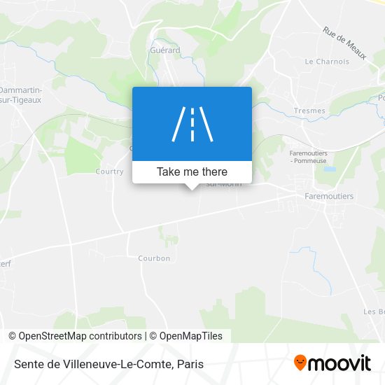 Sente de Villeneuve-Le-Comte map