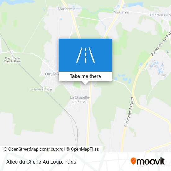 Allée du Chêne Au Loup map