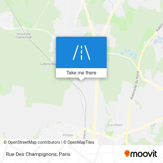 Rue Des Champignons map