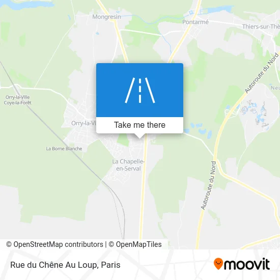 Rue du Chêne Au Loup map