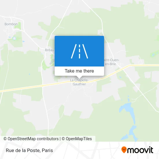 Mapa Rue de la Poste