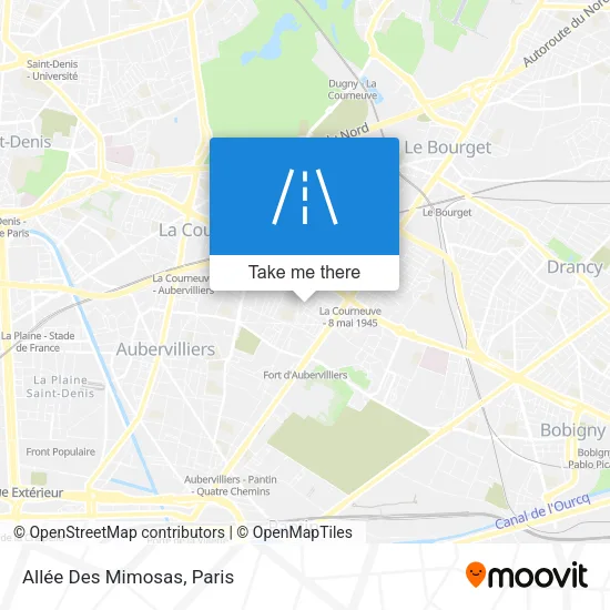 Allée Des Mimosas map