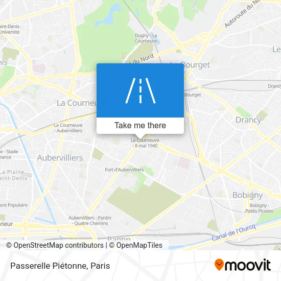 Passerelle Piétonne map
