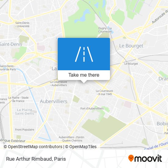 Rue Arthur Rimbaud map