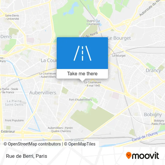 Rue de Berri map