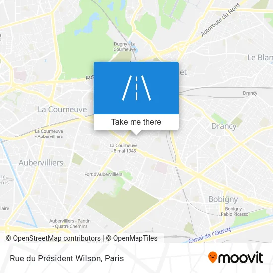 Rue du Président Wilson map