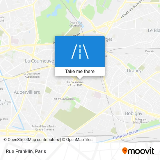 Rue Franklin map