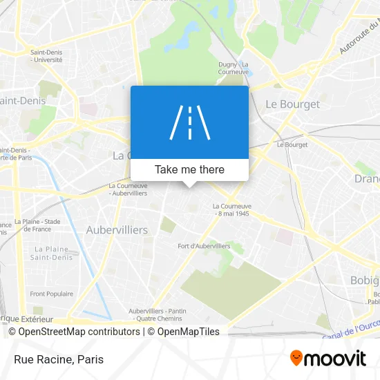 Rue Racine map