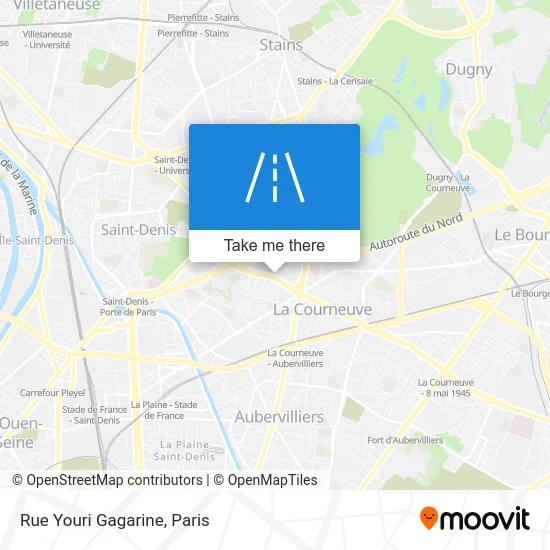 Rue Youri Gagarine map