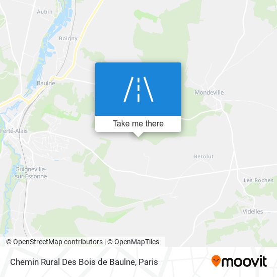 Chemin Rural Des Bois De Baulne map
