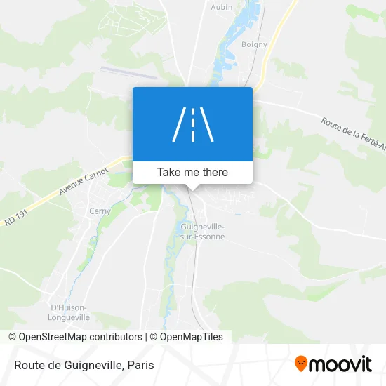 Route de Guigneville map