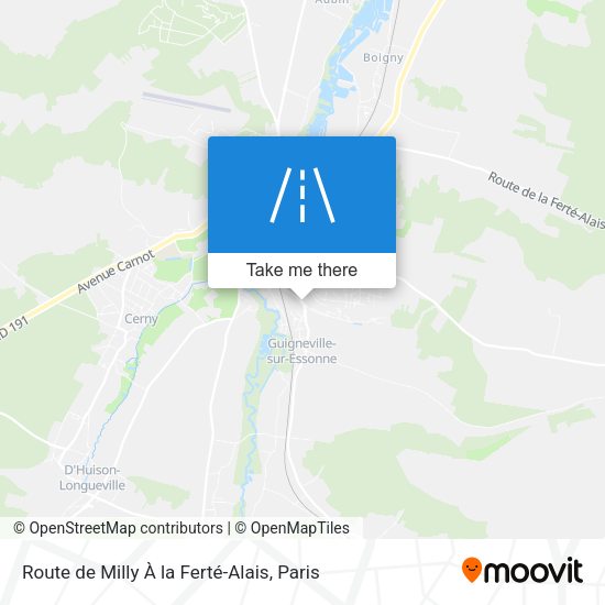 Route de Milly À la Ferté-Alais map